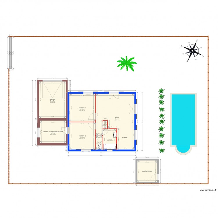 plan maison Yvon et Françoise ter. Plan de 0 pièce et 0 m2