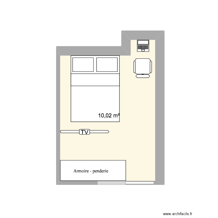 CHAMBRE PARENTS. Plan de 0 pièce et 0 m2