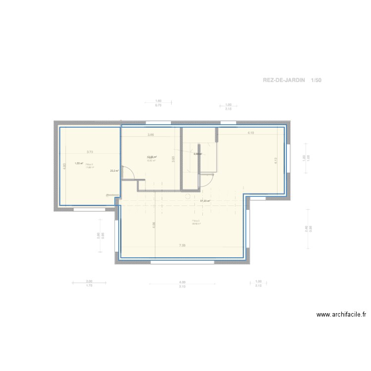 rdj 07.07. Plan de 0 pièce et 0 m2