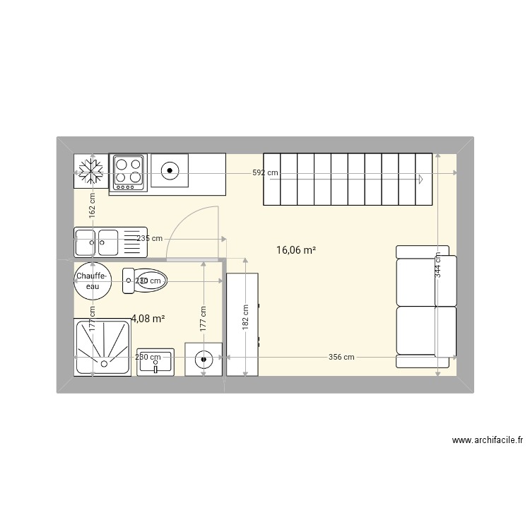 Cabane ch bb sous parents. Plan de 0 pièce et 0 m2