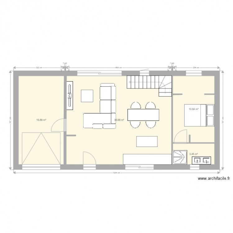 MAISON ETAGE. Plan de 0 pièce et 0 m2