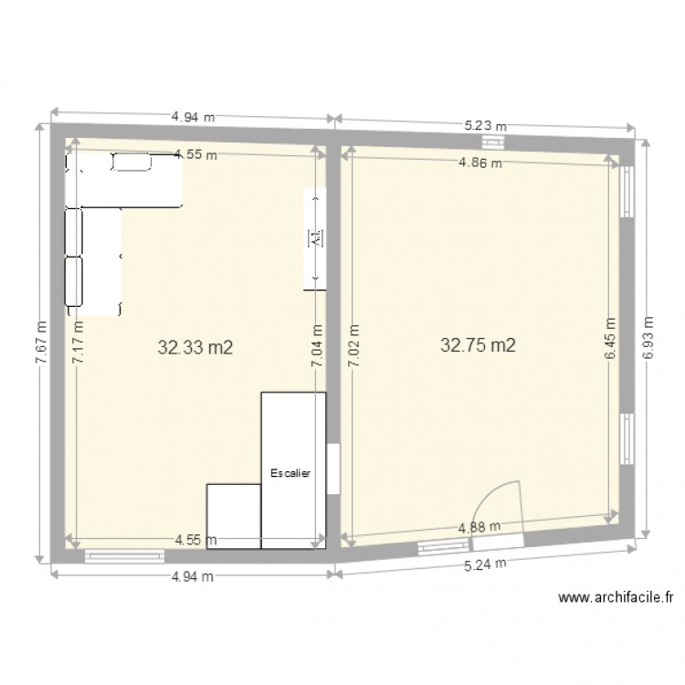 Etage St Myon Arnould 2. Plan de 0 pièce et 0 m2