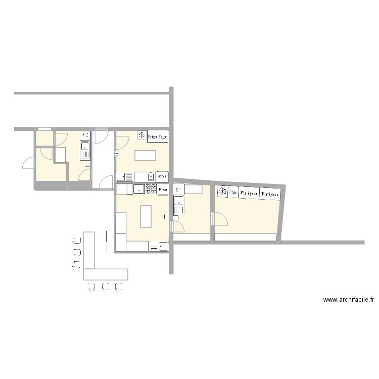 MIJOUX. Plan de 6 pièces et 67 m2