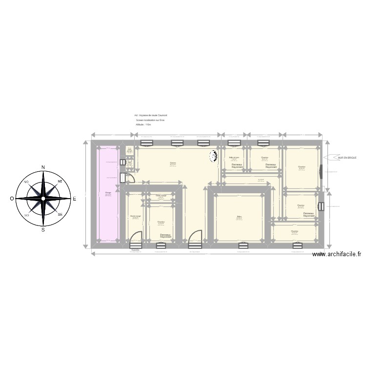 buffalan. Plan de 0 pièce et 0 m2