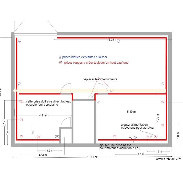 171 ter etage murs et portes BONNE COTE. Plan de 0 pièce et 0 m2