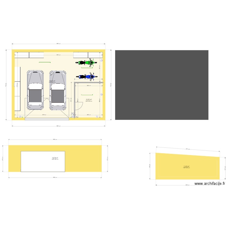 double garage jacuzzi. Plan de 0 pièce et 0 m2