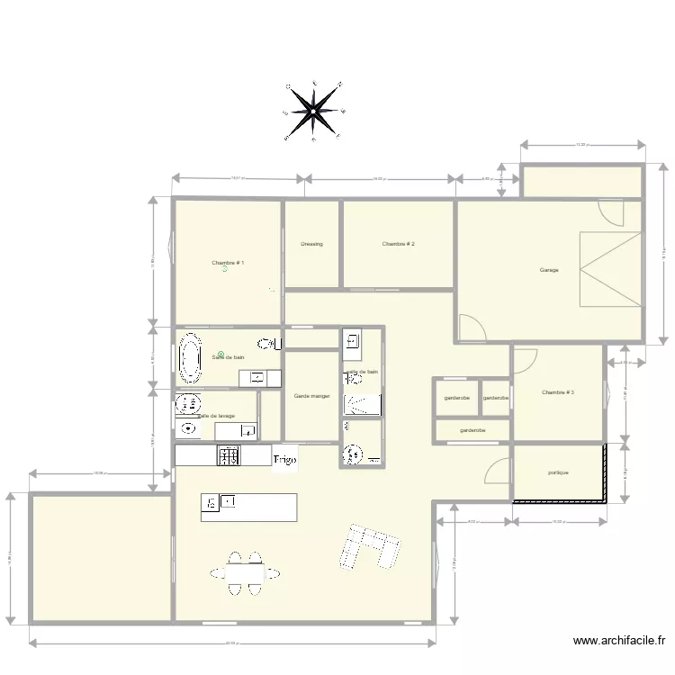 maison regis. Plan de 