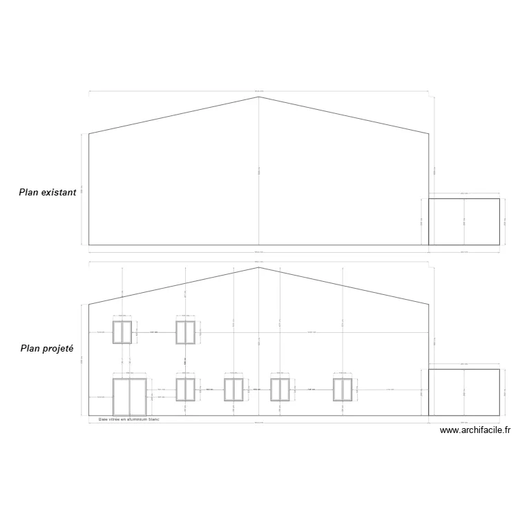 PCMI 5 Façade sud. Plan de PCMI 5 Façade sud. Plan de
