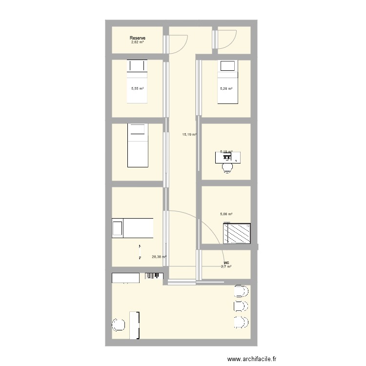 test1 cam. Plan de 0 pièce et 0 m2