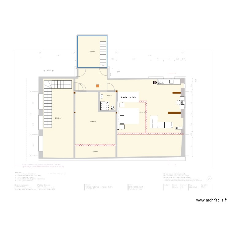 comble fini VIERGE. Plan de 0 pièce et 0 m2