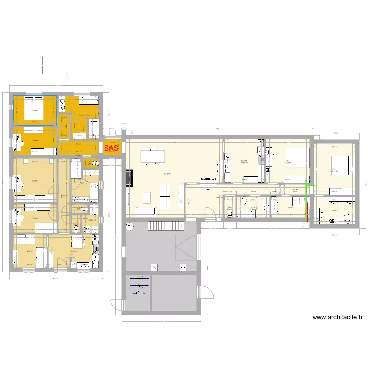 maison SAS Mathias et appart 2 ch. Plan de maison SAS Mathias et appart 2 ch. Plan de