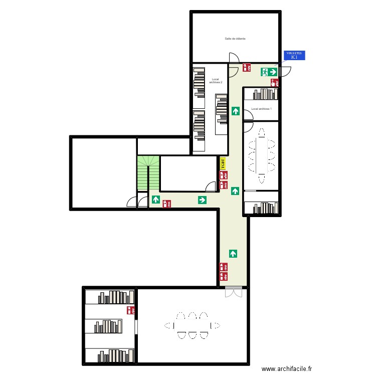 Setec RDC 2. Plan de 12 pièces et 280 m2