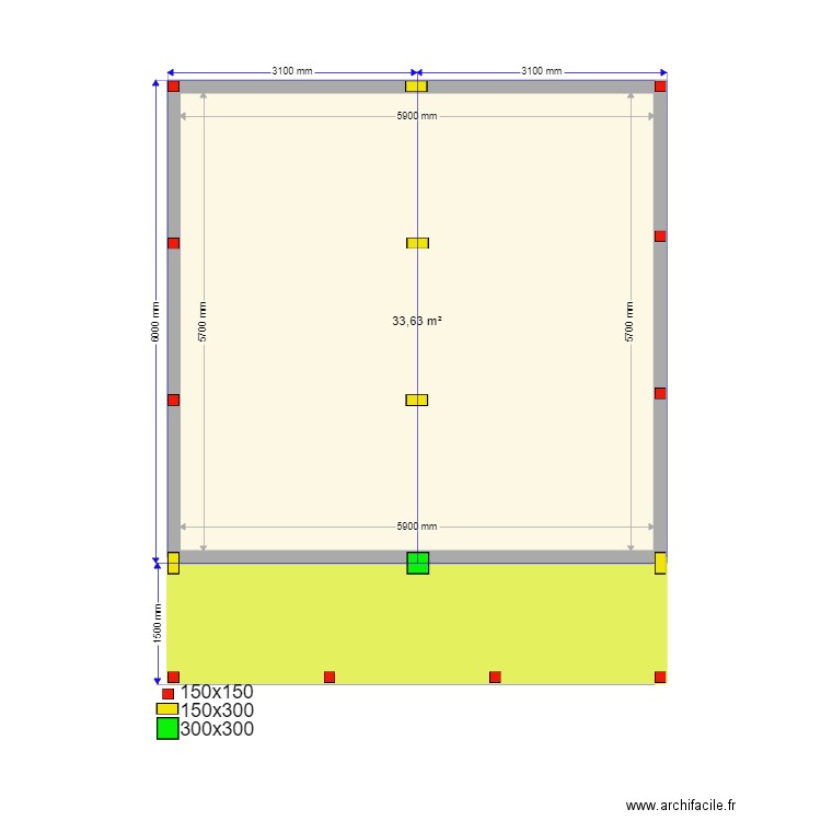 Dmitrov 6 6 2 svai. Plan de 2 pièces et 42 m2