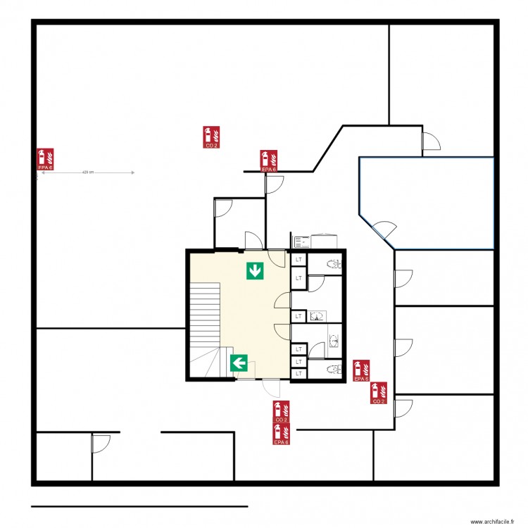 EFSP Etage. Plan de 0 pièce et 0 m2