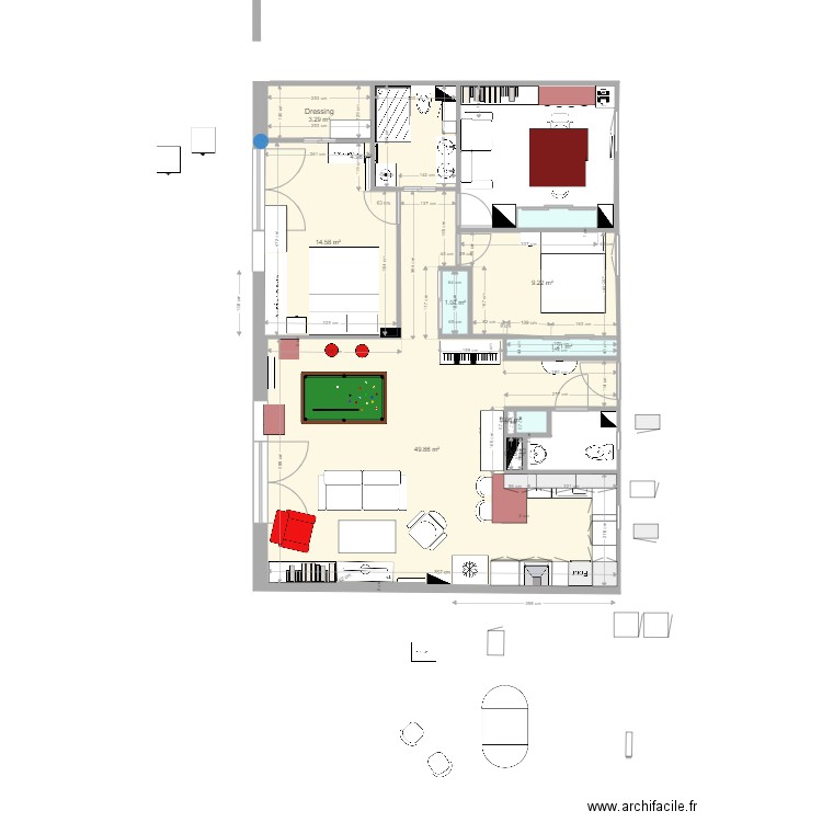 Plan appartement Crocki rev 39. Plan de 0 pièce et 0 m2