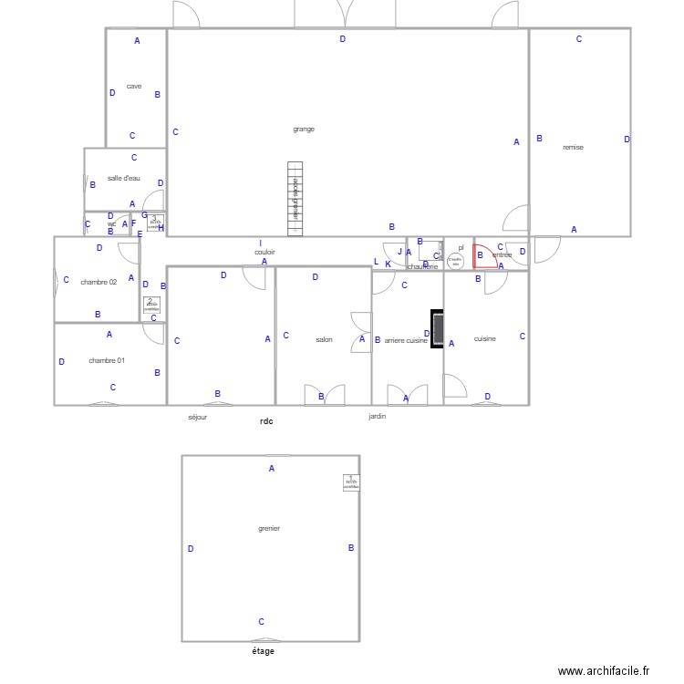 robin PB. Plan de 0 pièce et 0 m2