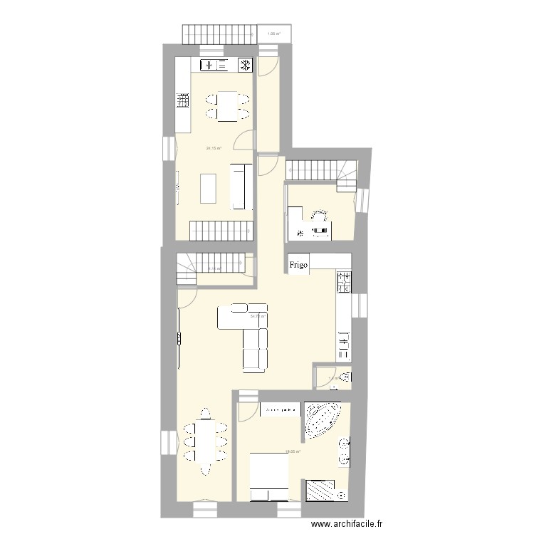 plan étage 1. Plan de 0 pièce et 0 m2