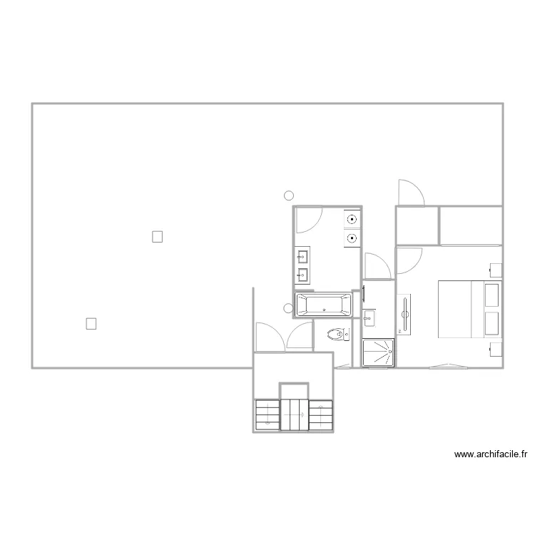 esquisse 3 lannoy 1er etage. Plan de 