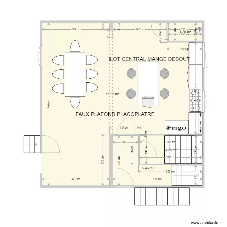 VILLA PERRIER REZ PROJET. Plan de 