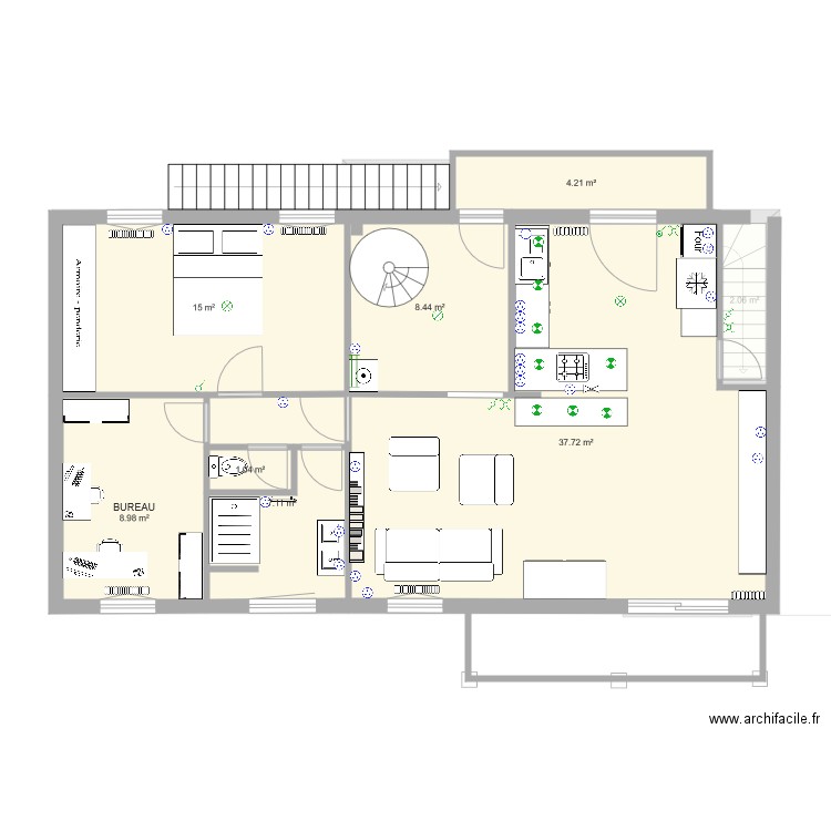 Villeneuve MODIF17. Plan de 0 pièce et 0 m2