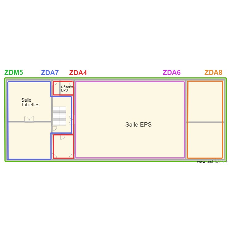 bat A etage 1. Plan de 0 pièce et 0 m2