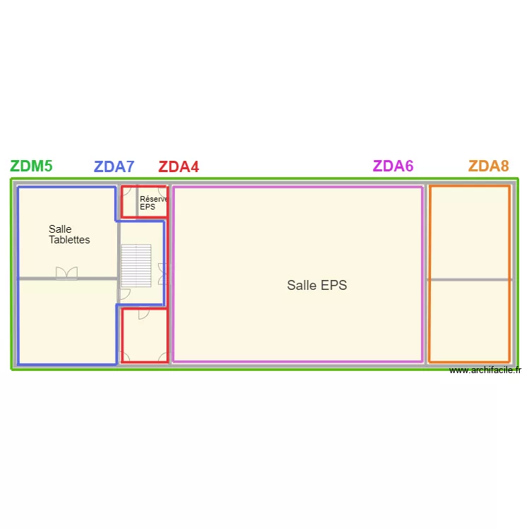 bat A etage 1. Plan de 