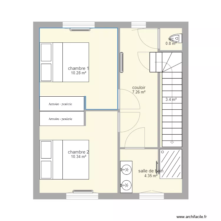 plant etage neuneu. Plan de plant etage neuneu. Plan de