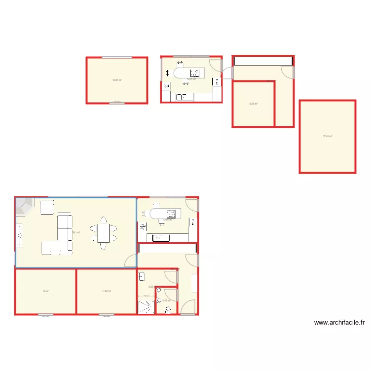 living room 4. Plan de 