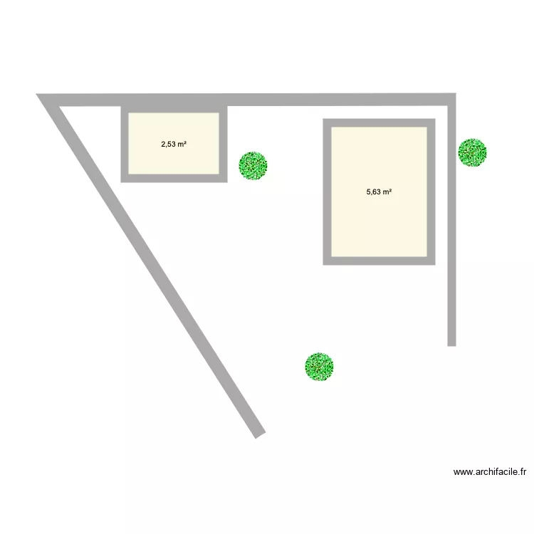 jardin actuel. Plan de jardin actuel. Plan de