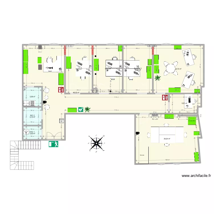saint antoine. Plan de 