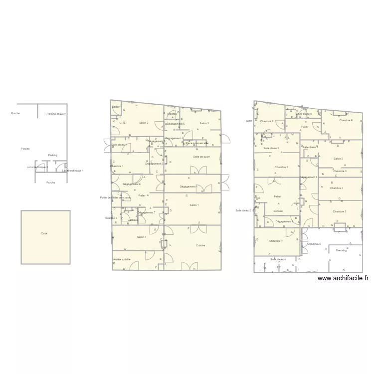 Croquis WERMER plomb. Plan de 