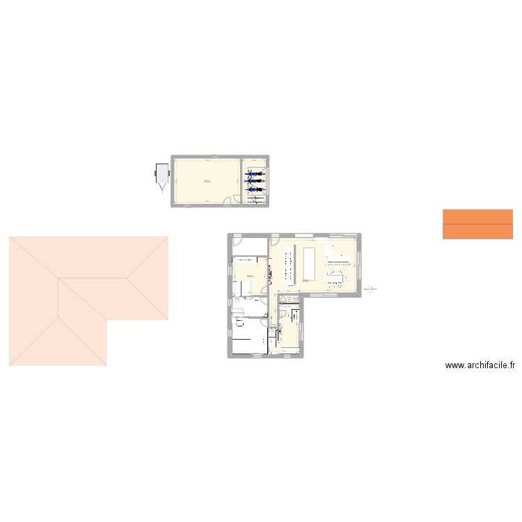 Maison Haut du rang 2. Plan de 4 pièces et 144 m2