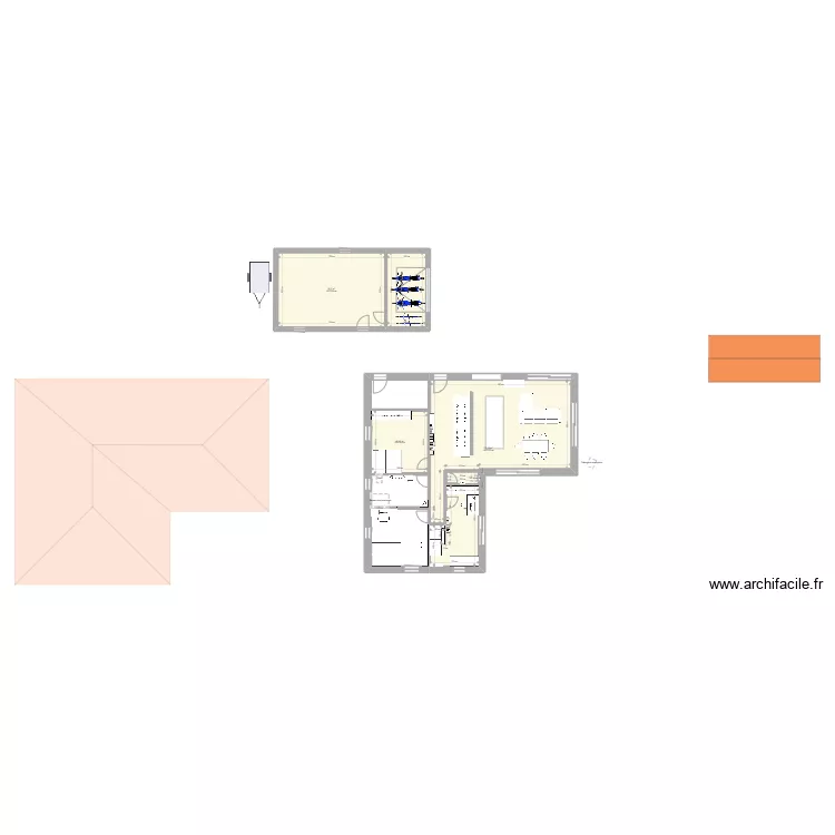 Maison Haut du rang 2. Plan de 