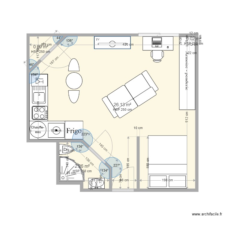 appart hoche OPTION 1. Plan de 0 pièce et 0 m2