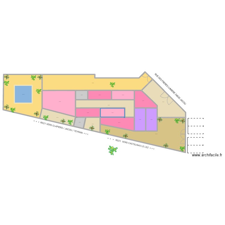 AK99 APPART MV 040823A. Plan de 19 pièces et 915 m2