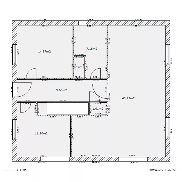 toilettes hors SDB. Plan de toilettes hors SDB. Plan de
