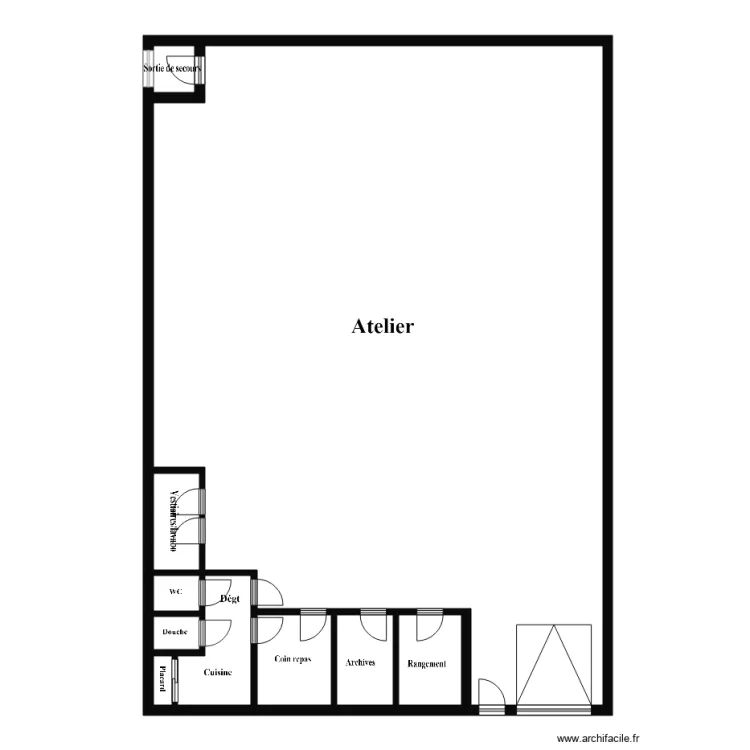 BATIMENT DROITE. Plan de 