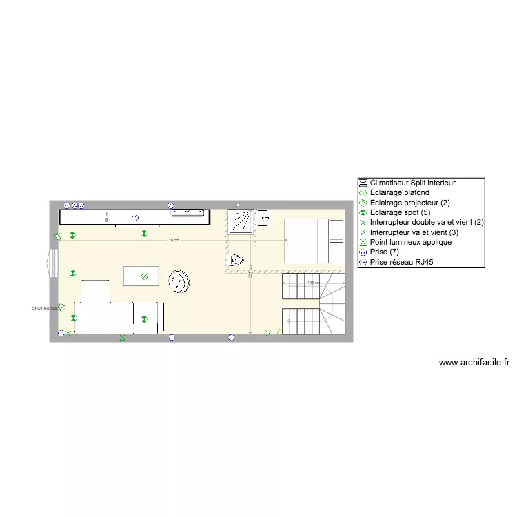 MAISON NIVEAU 2 VERSION PRESCI. Plan de MAISON NIVEAU 2 VERSION PRESCI. Plan de