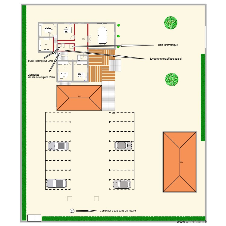 vue d'ensemble avec les extérieur 08/06/2022 bis. Plan de 7 pièces et 2284 m2