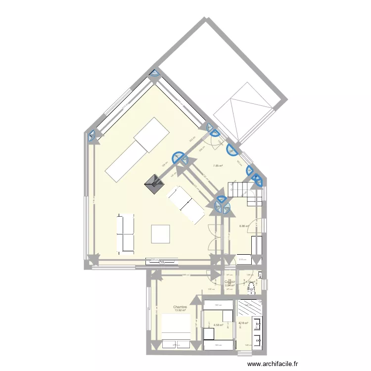 Maison SUR TERRAIN. Plan de 