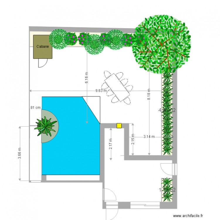 Jardin Projet Piscine v2. Plan de 0 pièce et 0 m2