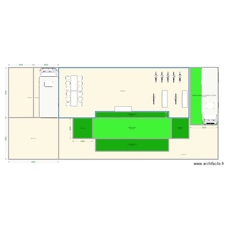 paddock world cup. Plan de 0 pièce et 0 m2