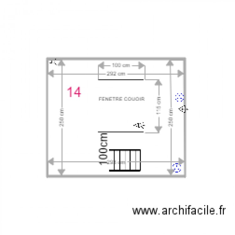 FENTRE COULOIR. Plan de 0 pièce et 0 m2