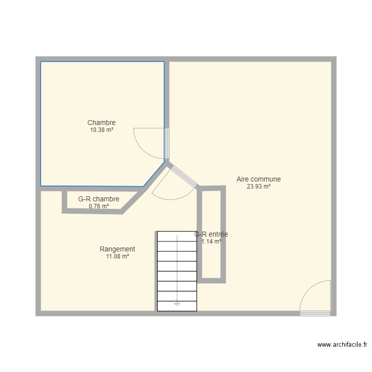 Sous sol plan 1. Plan de 0 pièce et 0 m2