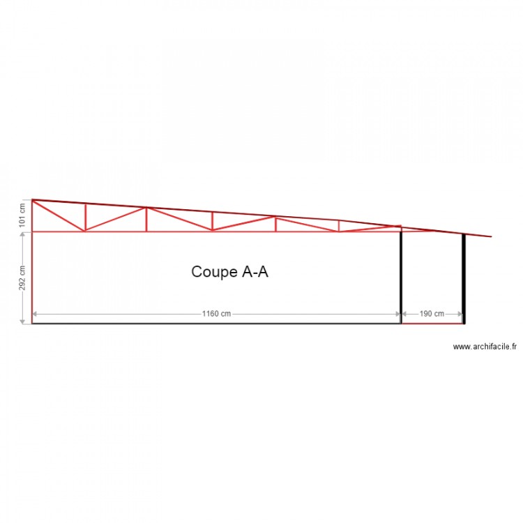 coupes. Plan de 0 pièce et 0 m2