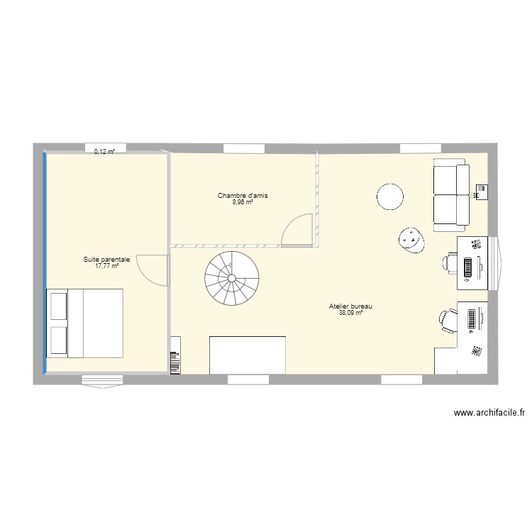 Grenier 1. Plan de 0 pièce et 0 m2
