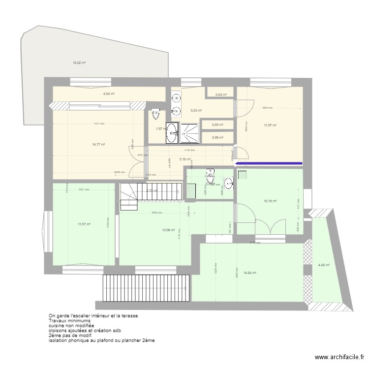 1er étage v6. Plan de 0 pièce et 0 m2