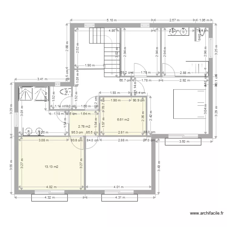 Etage albert BENIMEIT. Plan de 