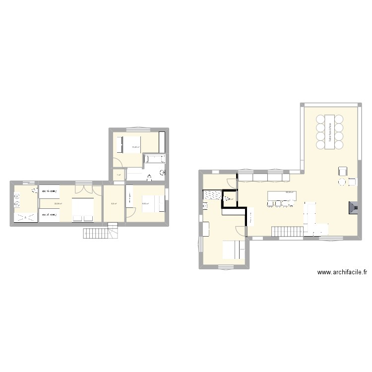 NORAA. Plan de 7 pièces et 146 m2