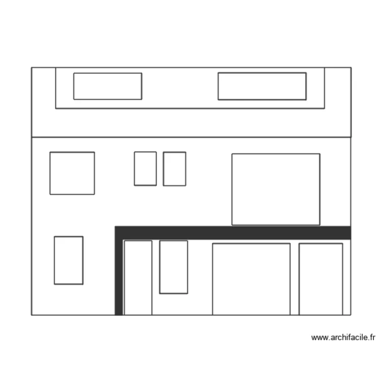 facade avt. Plan de facade avt. Plan de